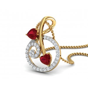 Gia Tourmaline & Diamond Pendant