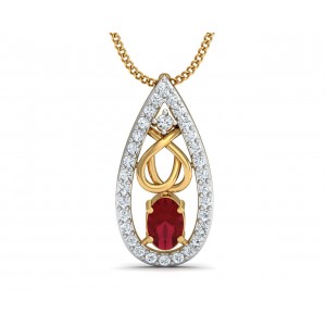 Ishani Ruby Diamond Pendant