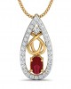 Ishani Ruby Diamond Pendant