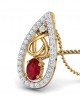 Ishani Ruby Diamond Pendant