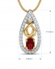 Ishani Ruby Diamond Pendant