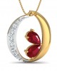 Chiti Ruby Diamond Pendant