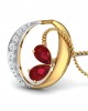 Chiti Ruby Diamond Pendant