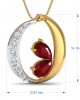 Chiti Ruby Diamond Pendant