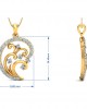 Nawra Diamond Pendant in Gold