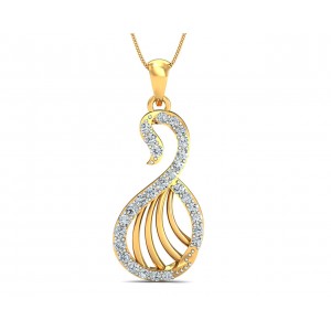 Swan Diamond Pendant