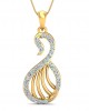 Swan Diamond Pendant