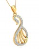 Swan Diamond Pendant