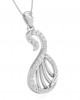 Swan Diamond Pendant