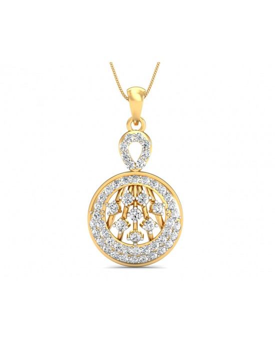 Dea Round Brilliant Cut Diamond Pendant