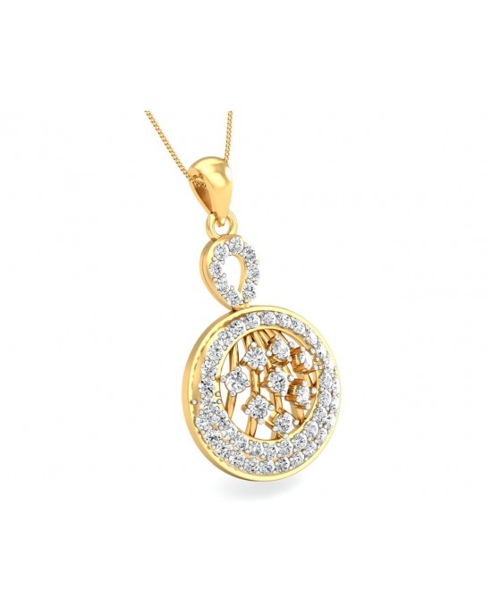 Dea Round Brilliant Cut Diamond Pendant