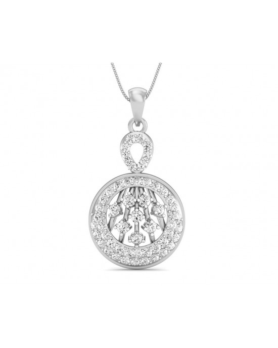 Dea Round Brilliant Cut Diamond Pendant