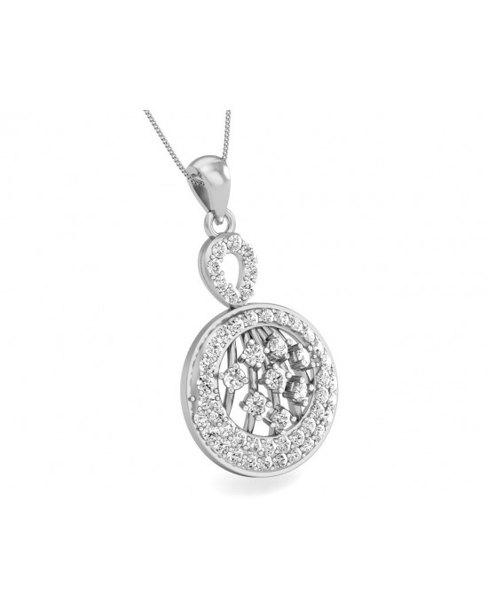 Dea Round Brilliant Cut Diamond Pendant