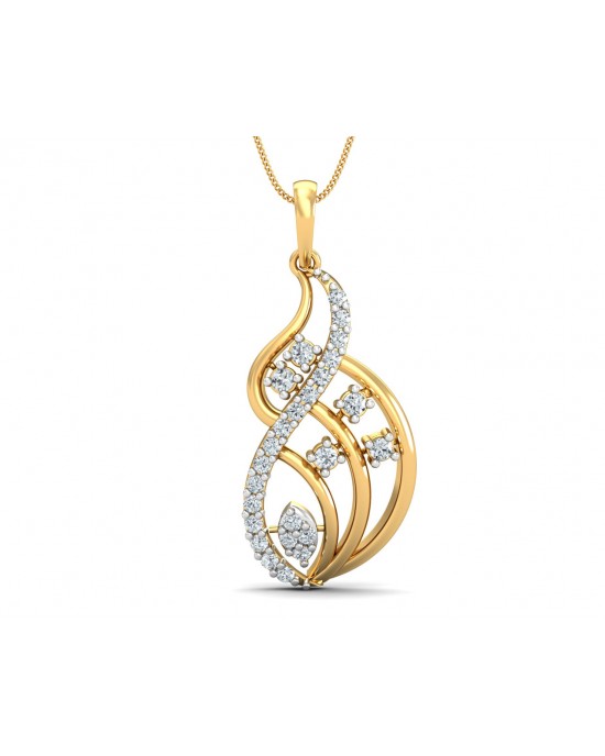 Deena Round Brilliant Cut Diamond Pendant