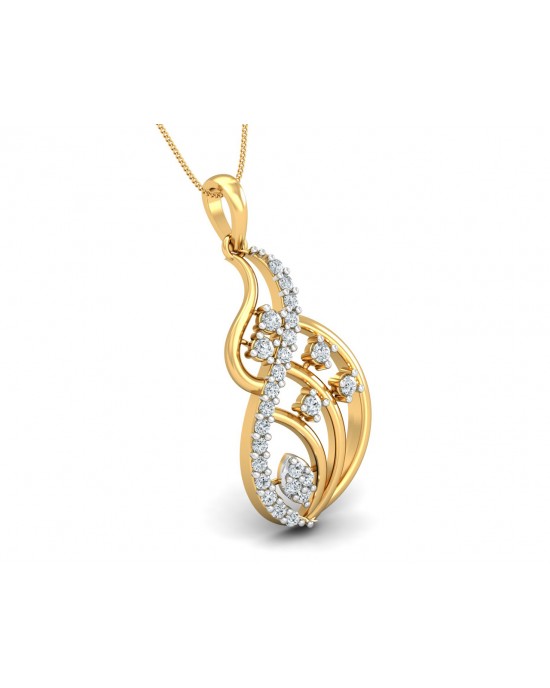 Deena Round Brilliant Cut Diamond Pendant