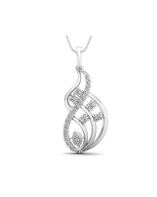 Deena Round Brilliant Cut Diamond Pendant