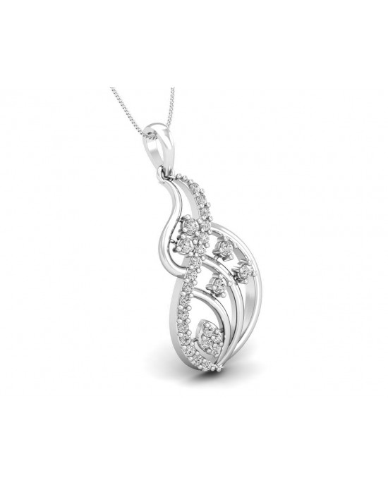 Deena Round Brilliant Cut Diamond Pendant