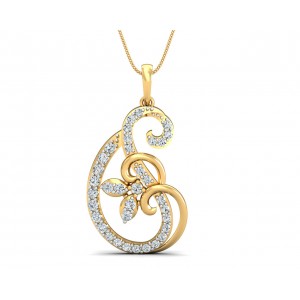 Freya Round Brilliant Diamond Pendant