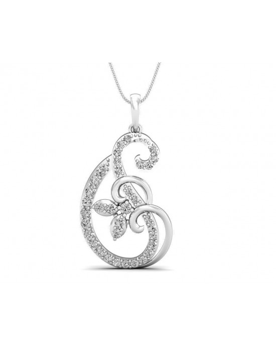 Freya Round Brilliant Diamond Pendant