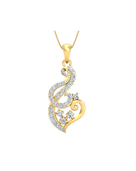 Gini Brilliant Cut Diamond Pendant