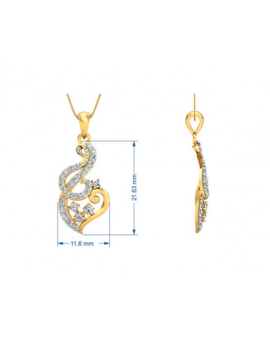 Gini Brilliant Cut Diamond Pendant