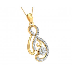 Deiva Round Brilliant Diamond Pendant