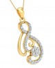 Deiva Round Brilliant Diamond Pendant