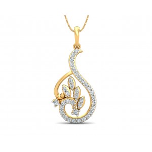 Gail Round Brilliant Diamond Pendant