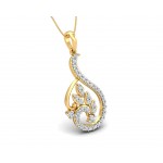 Gail Round Brilliant Diamond Pendant
