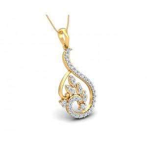 Gail Round Brilliant Diamond Pendant