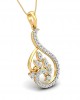 Gail Round Brilliant Diamond Pendant