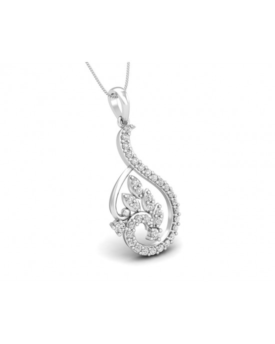 Gail Round Brilliant Diamond Pendant