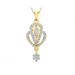 Penne Diamond Pendant in Gold