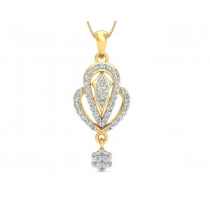 Penne Diamond Pendant in Gold