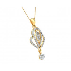 Penne Diamond Pendant in Gold