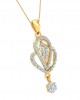 Penne Diamond Pendant in Gold