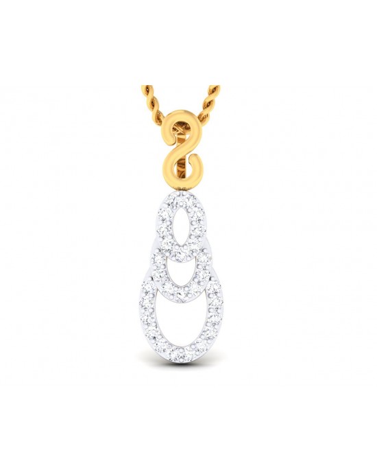 Afina Diamond Pendant in Gold