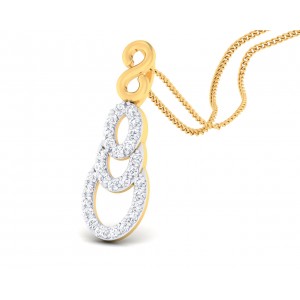 Afina Diamond Pendant in Gold