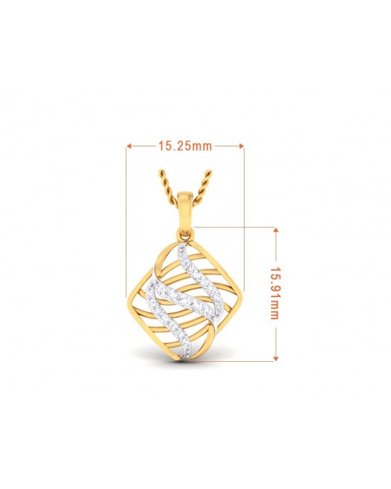 Adana Contemporary Diamond Pendant