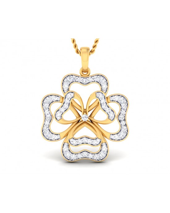 Afnan Flower Diamond Pendant
