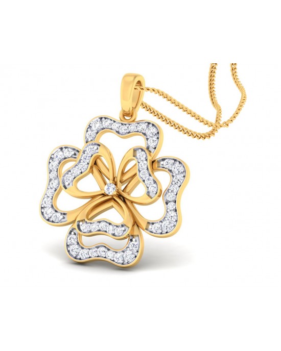 Afnan Flower Diamond Pendant