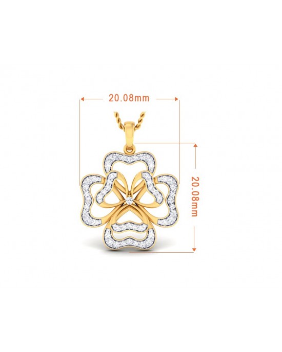 Afnan Flower Diamond Pendant