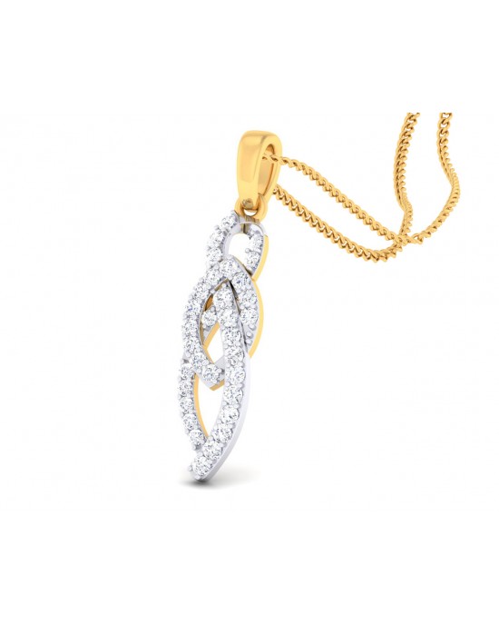 Feni Diamond Pendant in Gold