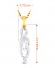 Feni Diamond Pendant in Gold