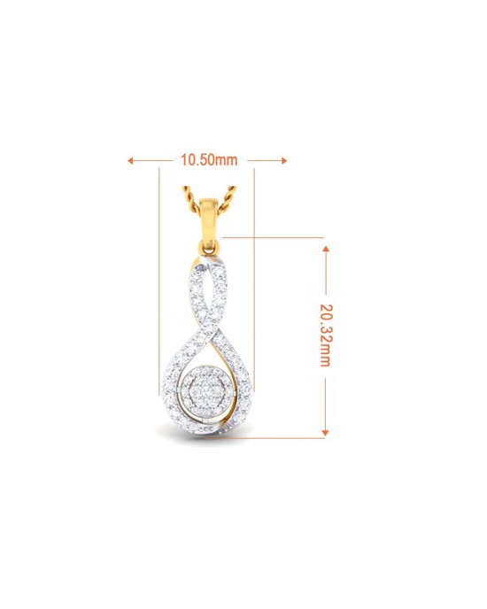 Cai Diamond Daily wear pendant in Gold