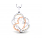 Chere Diamond Heart Pendant in Gold
