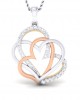 Chere Diamond Heart Pendant in Gold