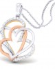 Chere Diamond Heart Pendant in Gold