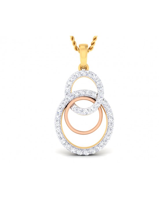 Cerena Diamond Pendant in Gold