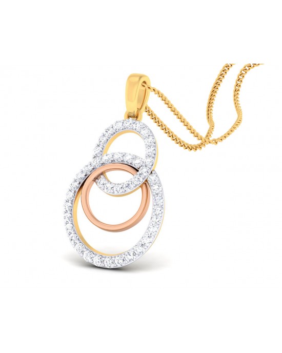 Cerena Diamond Pendant in Gold